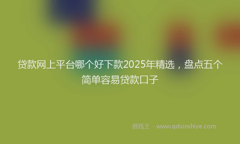 贷款网上平台哪个好下款2025年精选，盘点五个简单容易贷款口子