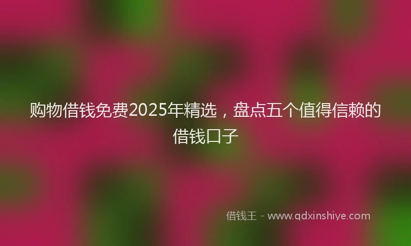 购物借钱免费2025年精选，盘点五个值得信赖的借钱口子