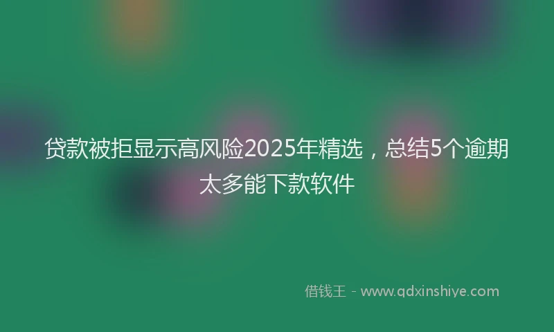 贷款被拒显示高风险2025年精选，总结5个逾期太多能下款软件
