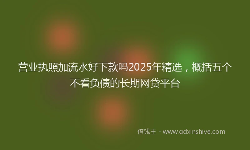 营业执照加流水好下款吗2025年精选，概括五个不看负债的长期网贷平台