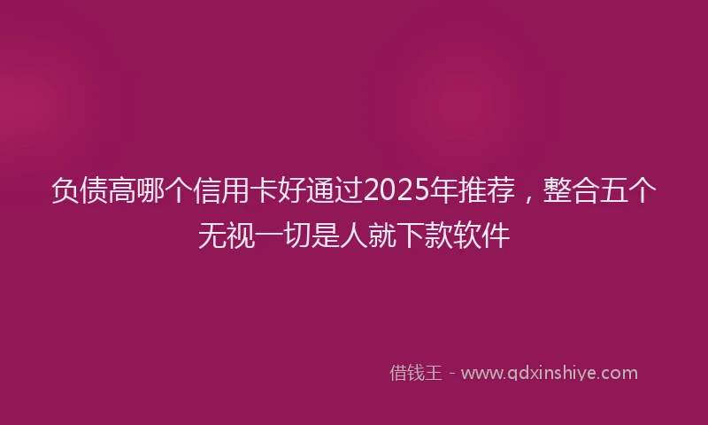 负债高哪个信用卡好通过2025年推荐，整合五个无视一切是人就下款软件