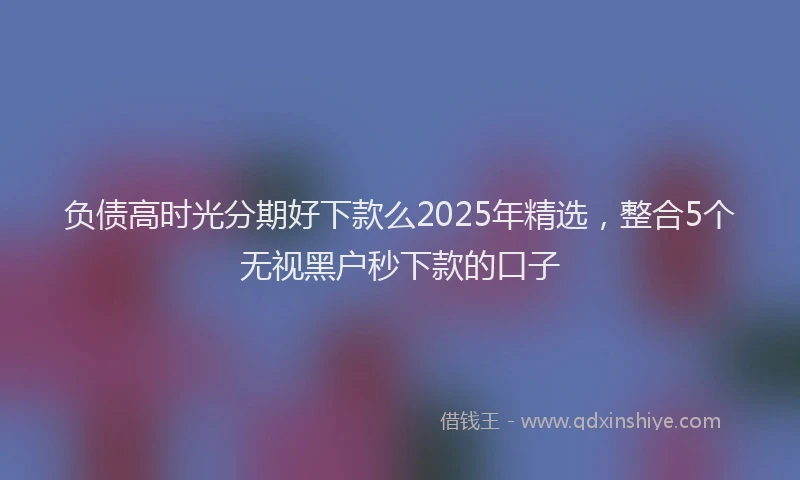 负债高时光分期好下款么2025年精选，整合5个无视黑户秒下款的口子