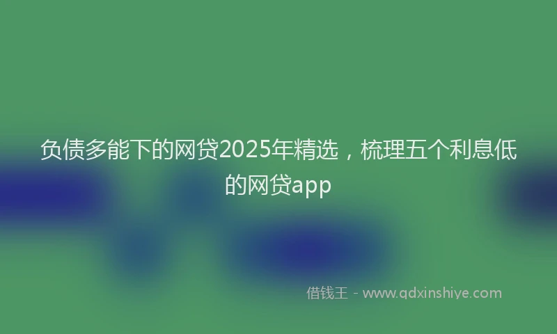 负债多能下的网贷2025年精选，梳理五个利息低的网贷app