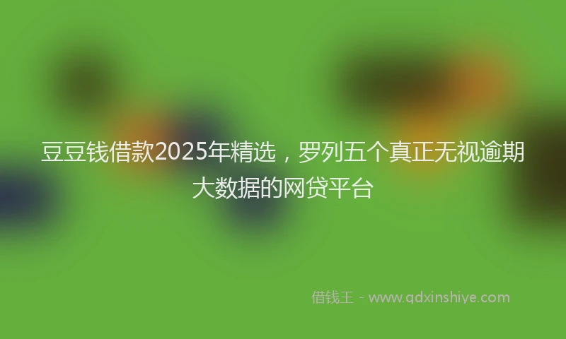 豆豆钱借款2025年精选，罗列五个真正无视逾期大数据的网贷平台