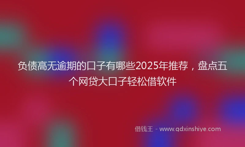 负债高无逾期的口子有哪些2025年推荐，盘点五个网贷大口子轻松借软件