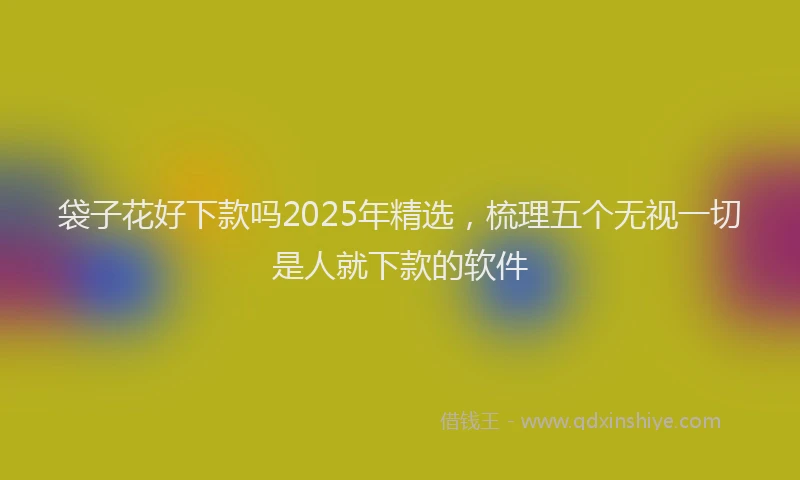 袋子花好下款吗2025年精选，梳理五个无视一切是人就下款的软件