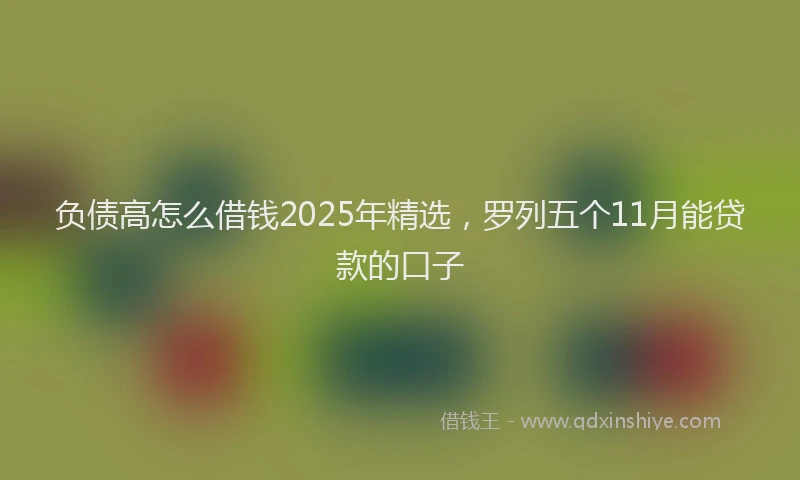 负债高怎么借钱2025年精选，罗列五个11月能贷款的口子