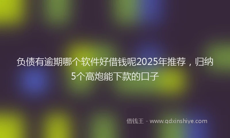 负债有逾期哪个软件好借钱呢2025年推荐，归纳5个高炮能下款的口子