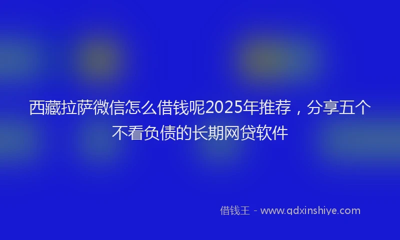 西藏拉萨微信怎么借钱呢2025年推荐，分享五个不看负债的长期网贷软件