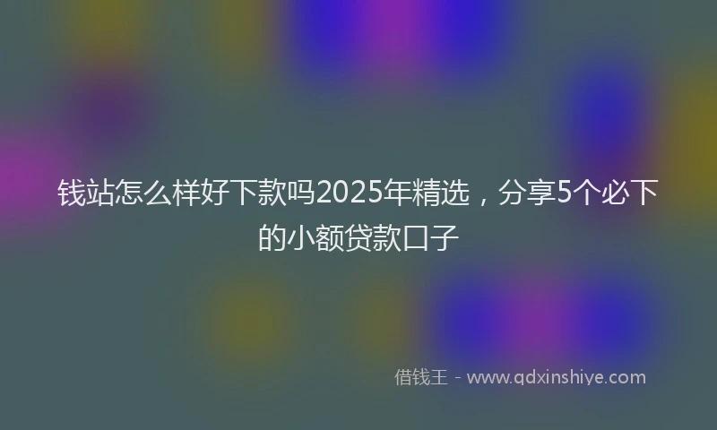 钱站怎么样好下款吗2025年精选，分享5个必下的小额贷款口子