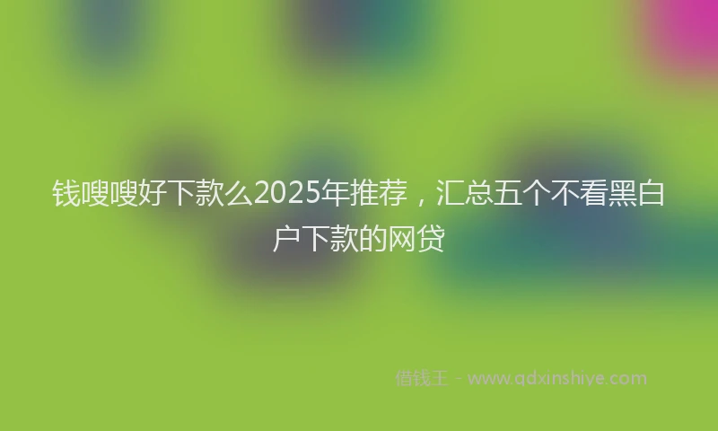 钱嗖嗖好下款么2025年推荐，汇总五个不看黑白户下款的网贷