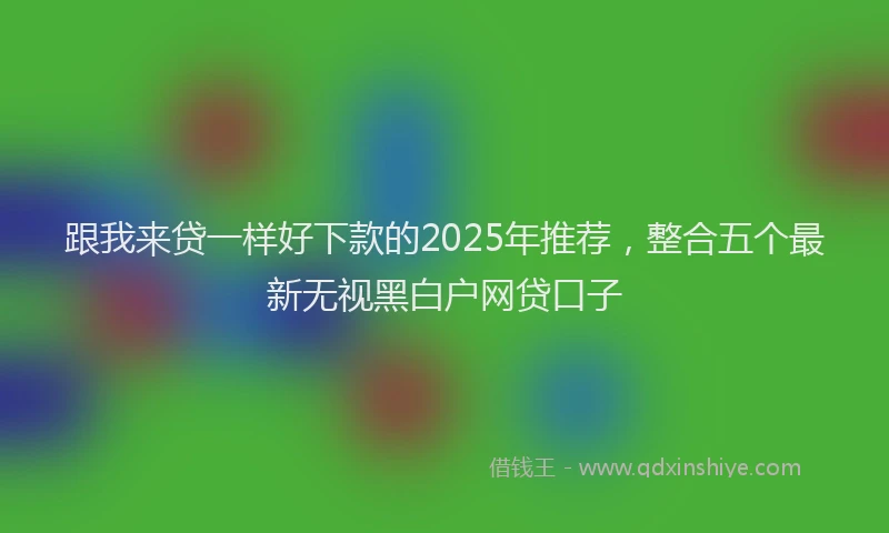 跟我来贷一样好下款的2025年推荐，整合五个最新无视黑白户网贷口子
