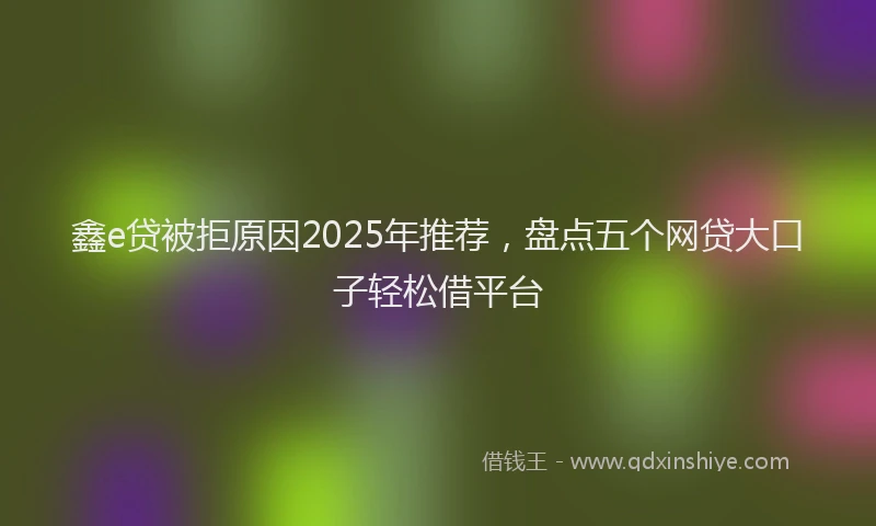 鑫e贷被拒原因2025年推荐，盘点五个网贷大口子轻松借平台