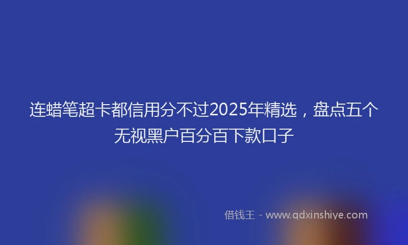 连蜡笔超卡都信用分不过2025年精选，盘点五个无视黑户百分百下款口子