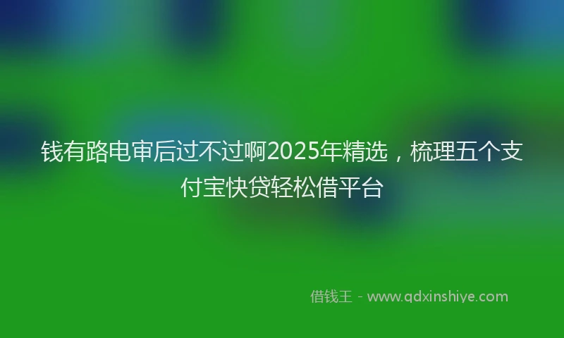 钱有路电审后过不过啊2025年精选，梳理五个支付宝快贷轻松借平台