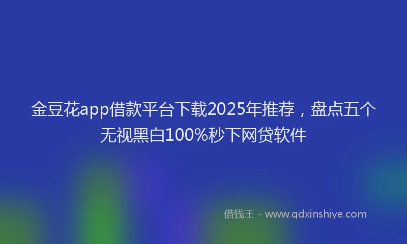 金豆花app借款平台下载2025年推荐，盘点五个无视黑白100%秒下网贷软件