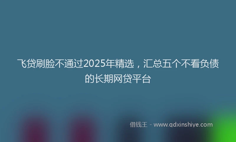 飞贷刷脸不通过2025年精选，汇总五个不看负债的长期网贷平台