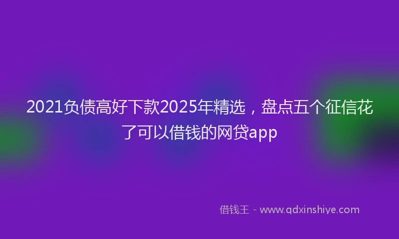 2021负债高好下款2025年精选，盘点五个征信花了可以借钱的网贷app