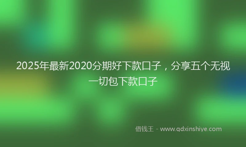2025年最新2020分期好下款口子，分享五个无视一切包下款口子