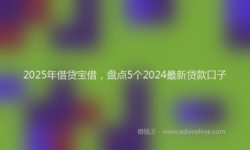 2025年借贷宝借，盘点5个2024最新贷款口子
