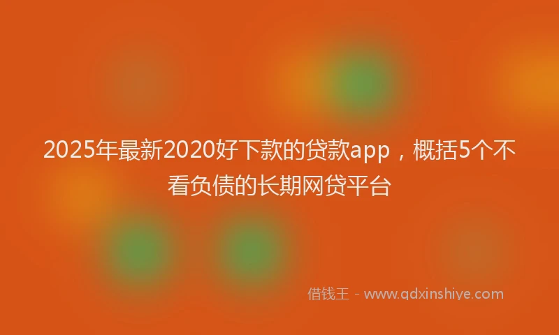 2025年最新2020好下款的贷款app，概括5个不看负债的长期网贷平台