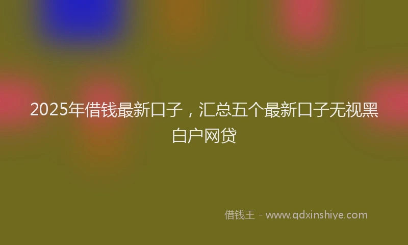 2025年借钱最新口子，汇总五个最新口子无视黑白户网贷
