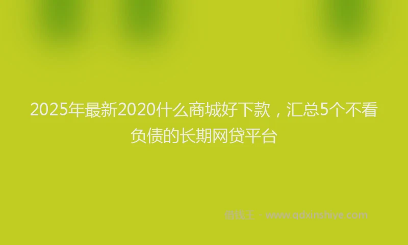 2025年最新2020什么商城好下款，汇总5个不看负债的长期网贷平台