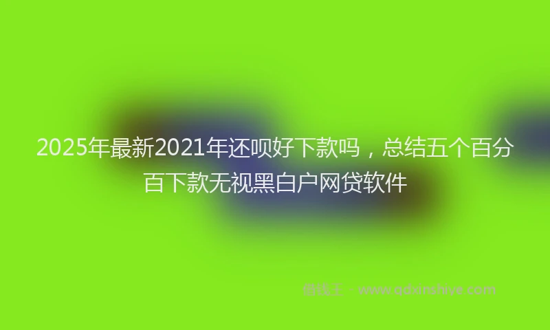 2025年最新2021年还呗好下款吗，总结五个百分百下款无视黑白户网贷软件