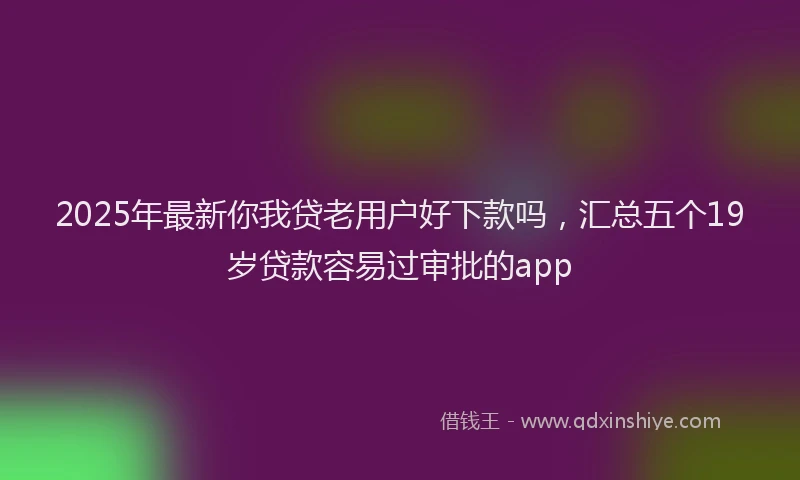 2025年最新你我贷老用户好下款吗，汇总五个19岁贷款容易过审批的app
