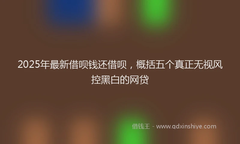 2025年最新借呗钱还借呗，概括五个真正无视风控黑白的网贷