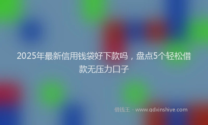 2025年最新信用钱袋好下款吗，盘点5个轻松借款无压力口子