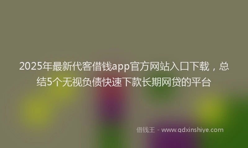 2025年最新代客借钱app官方网站入口下载，总结5个无视负债快速下款长期网贷的平台