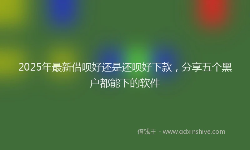 2025年最新借呗好还是还呗好下款，分享五个黑户都能下的软件