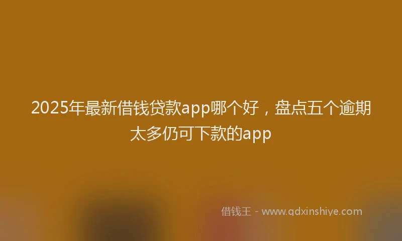 2025年最新借钱贷款app哪个好，盘点五个逾期太多仍可下款的app