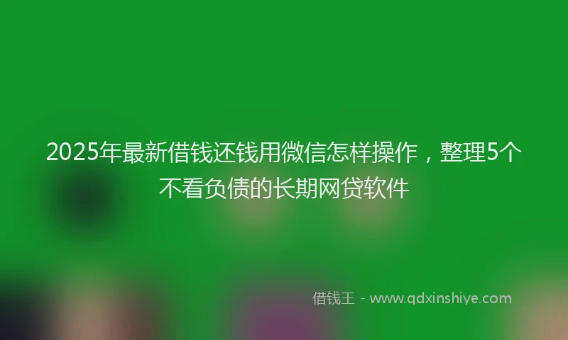 2025年最新借钱还钱用微信怎样操作，整理5个不看负债的长期网贷软件