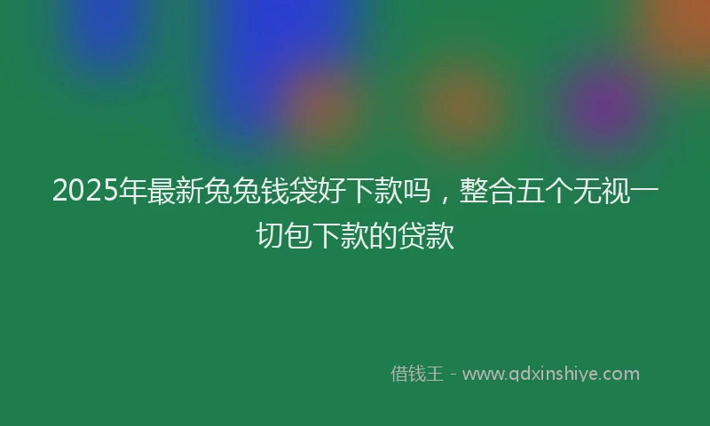 2025年最新兔兔钱袋好下款吗，整合五个无视一切包下款的贷款