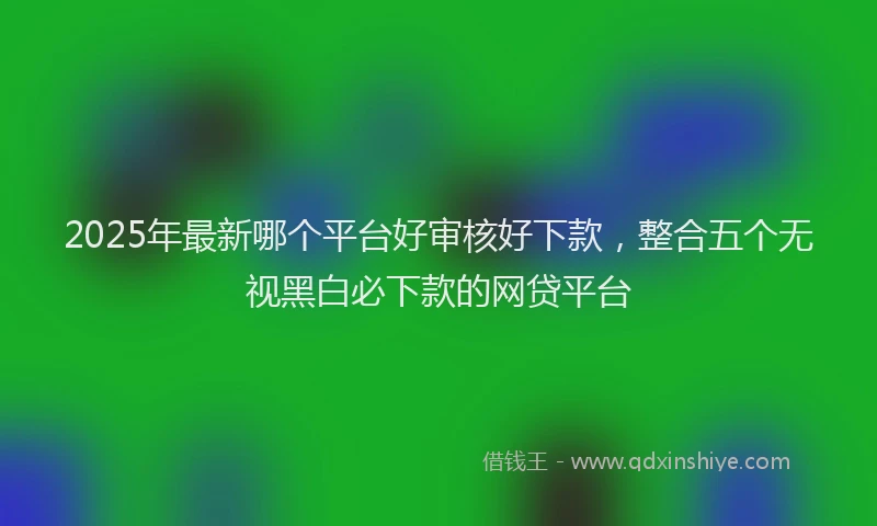2025年最新哪个平台好审核好下款，整合五个无视黑白必下款的网贷平台