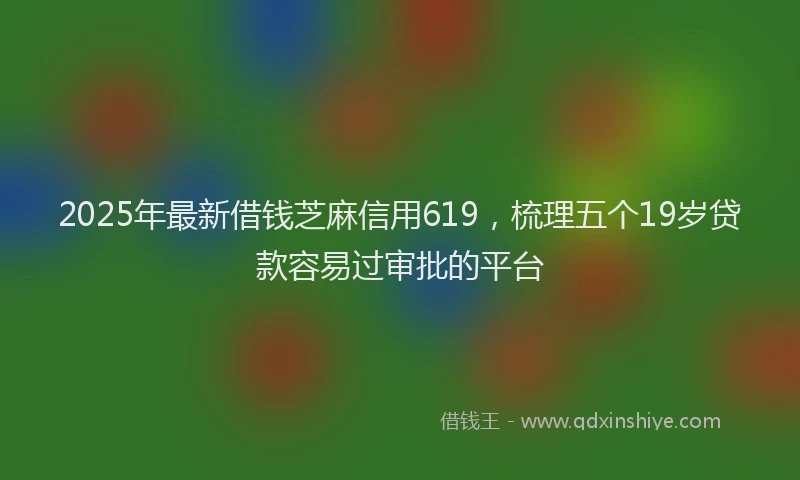2025年最新借钱芝麻信用619，梳理五个19岁贷款容易过审批的平台