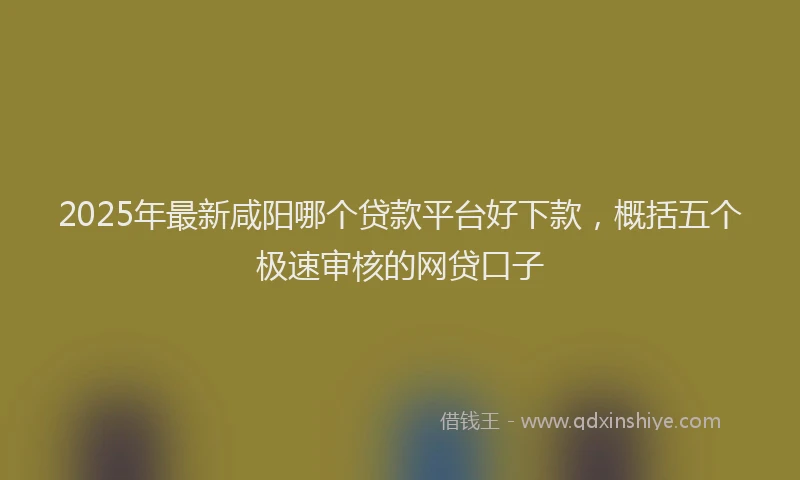 2025年最新咸阳哪个贷款平台好下款，概括五个极速审核的网贷口子