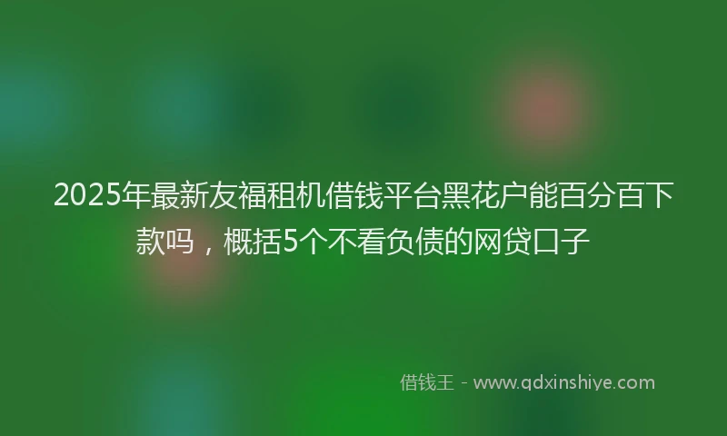 2025年最新友福租机借钱平台黑花户能百分百下款吗，概括5个不看负债的网贷口子