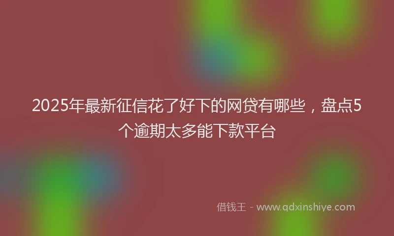 2025年最新征信花了好下的网贷有哪些，盘点5个逾期太多能下款平台