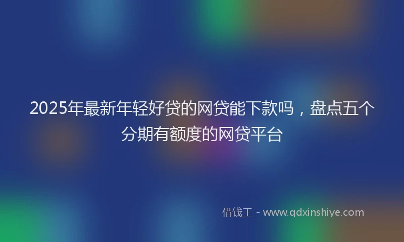 2025年最新年轻好贷的网贷能下款吗，盘点五个分期有额度的网贷平台
