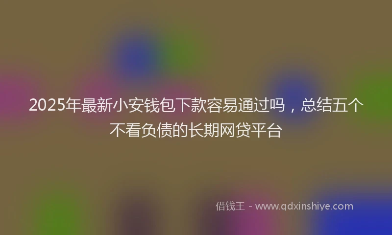 2025年最新小安钱包下款容易通过吗，总结五个不看负债的长期网贷平台