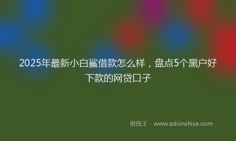2025年最新小白鲨借款怎么样，盘点5个黑户好下款的网贷口子
