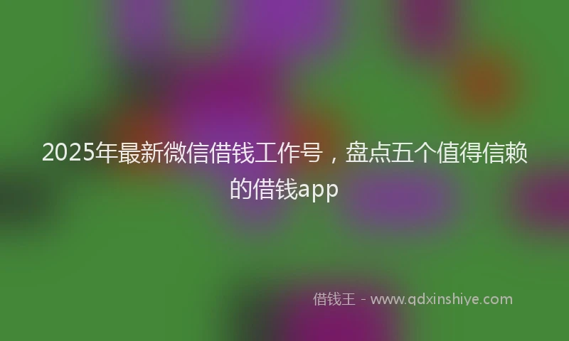 2025年最新微信借钱工作号，盘点五个值得信赖的借钱app