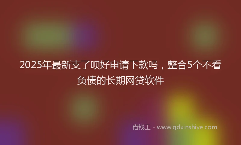 2025年最新支了呗好申请下款吗，整合5个不看负债的长期网贷软件
