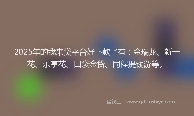 2025年的我来贷平台好下款了有：金瑞龙、新一花、乐享花、口袋金贷、同程提钱游等。