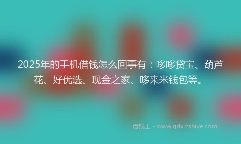 2025年的手机借钱怎么回事有：哆哆贷宝、葫芦花、好优选、现金之家、哆来米钱包等。