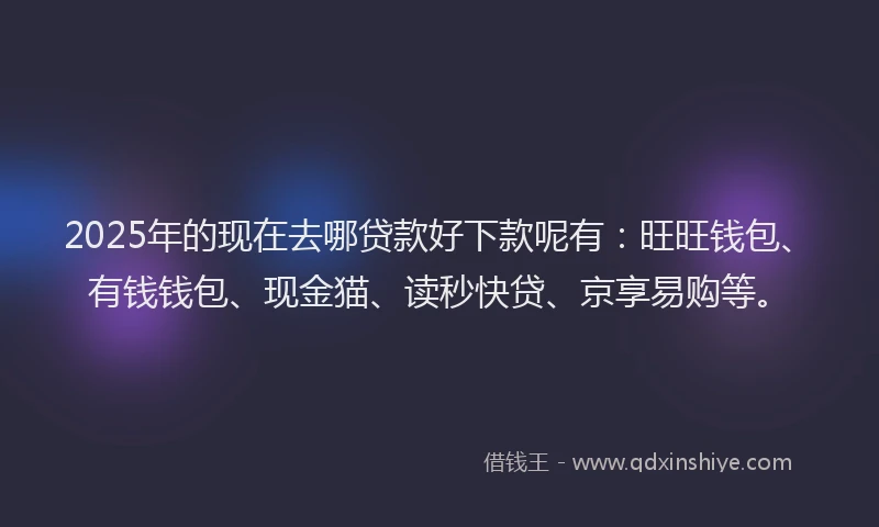 2025年的现在去哪贷款好下款呢有：旺旺钱包、有钱钱包、现金猫、读秒快贷、京享易购等。