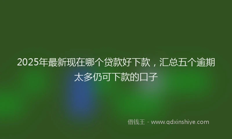 2025年最新现在哪个贷款好下款，汇总五个逾期太多仍可下款的口子